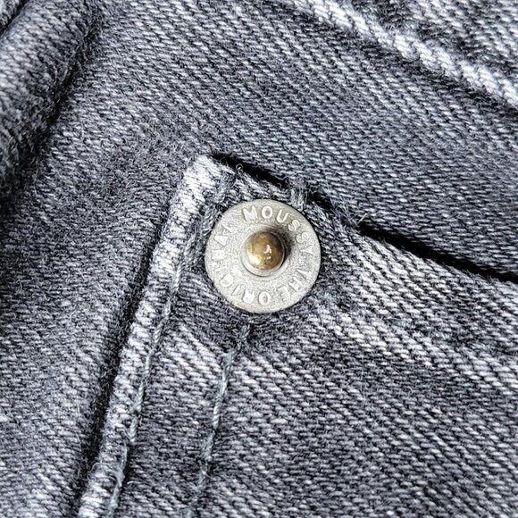 Moussy Vintage Jeans Womens 29 Gray Skinny Distressed Frayed Hem Made in Japan - Picture 8 of 16